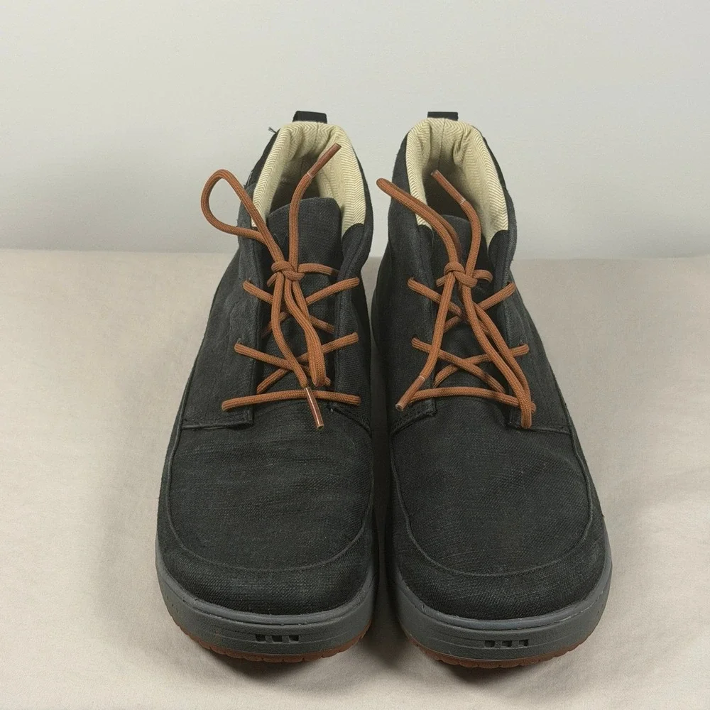 Astral Hemp Chukka Mens 10 Black Sustainable Outdoor Mid Top Boots VHC-F21